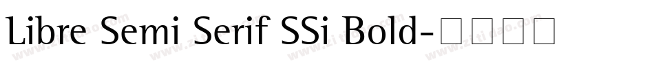 Libre Semi Serif SSi Bold字体转换